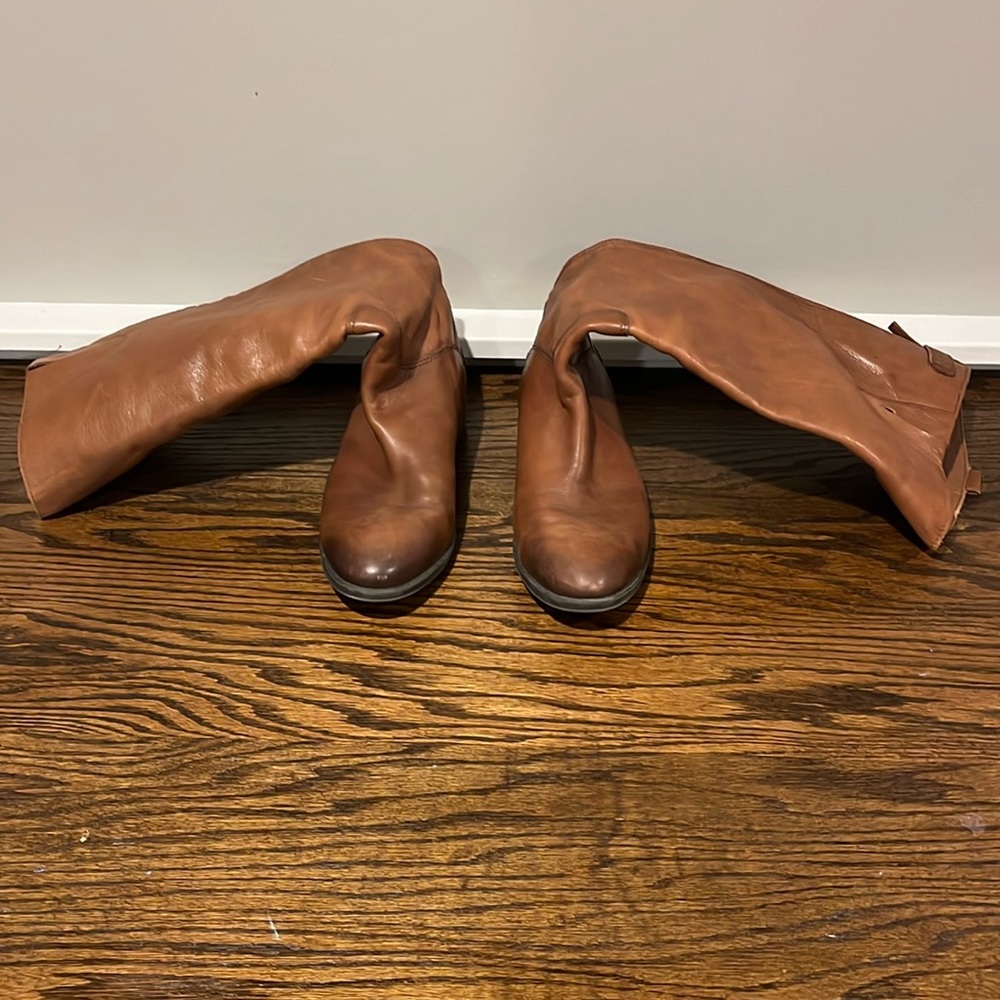 Sam Edelman PENNY LEATHER RIDING BOOT size 8M color: Whiskey Leather